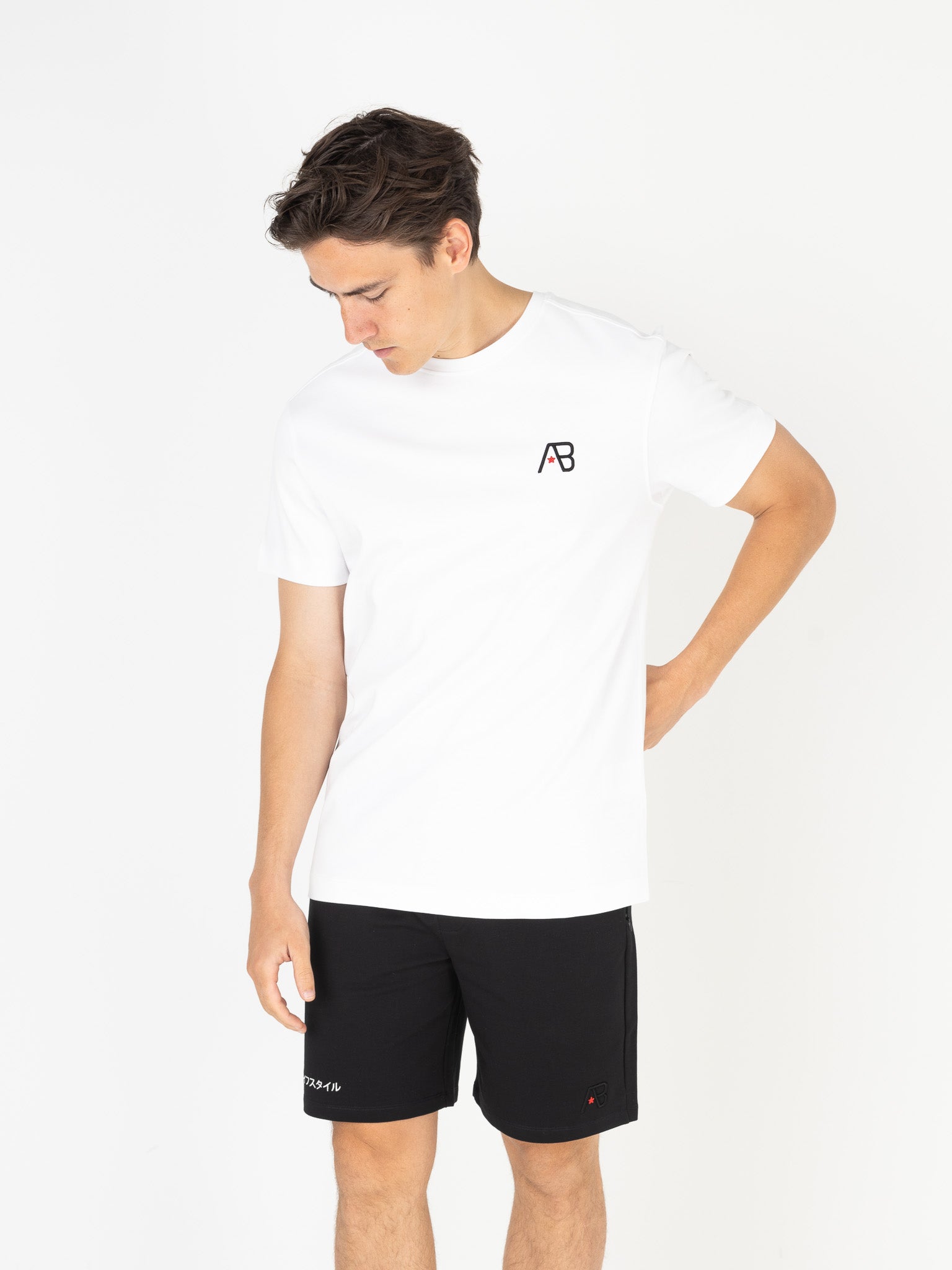 Ink Tee (Koi) | Bright White