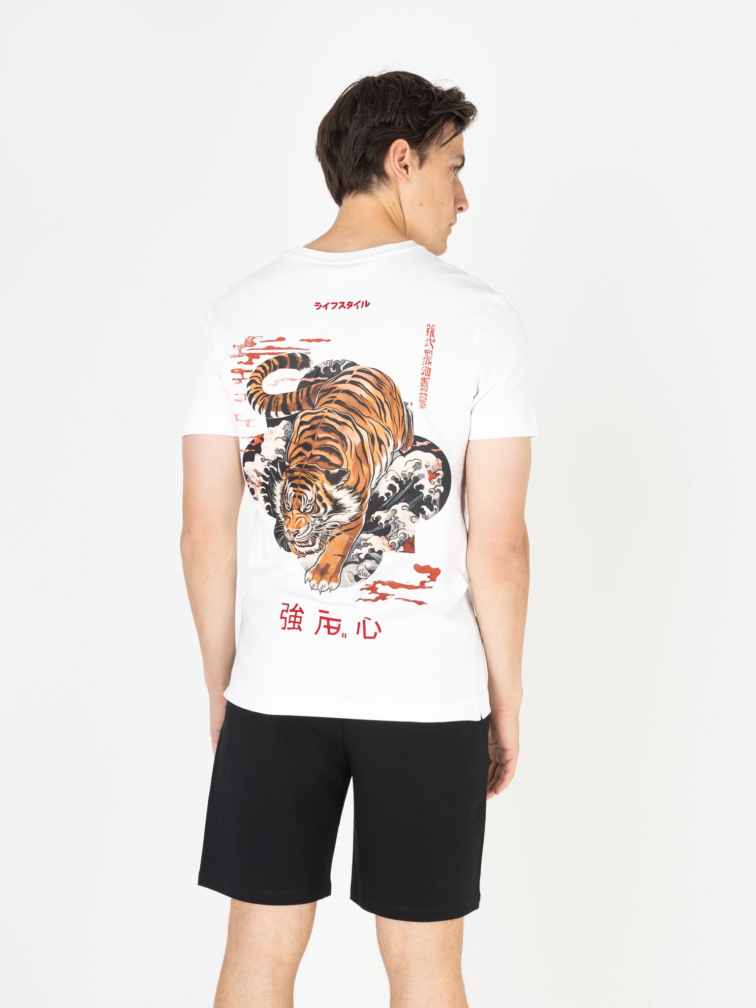 Ink Tee (Tiger) | Bright White