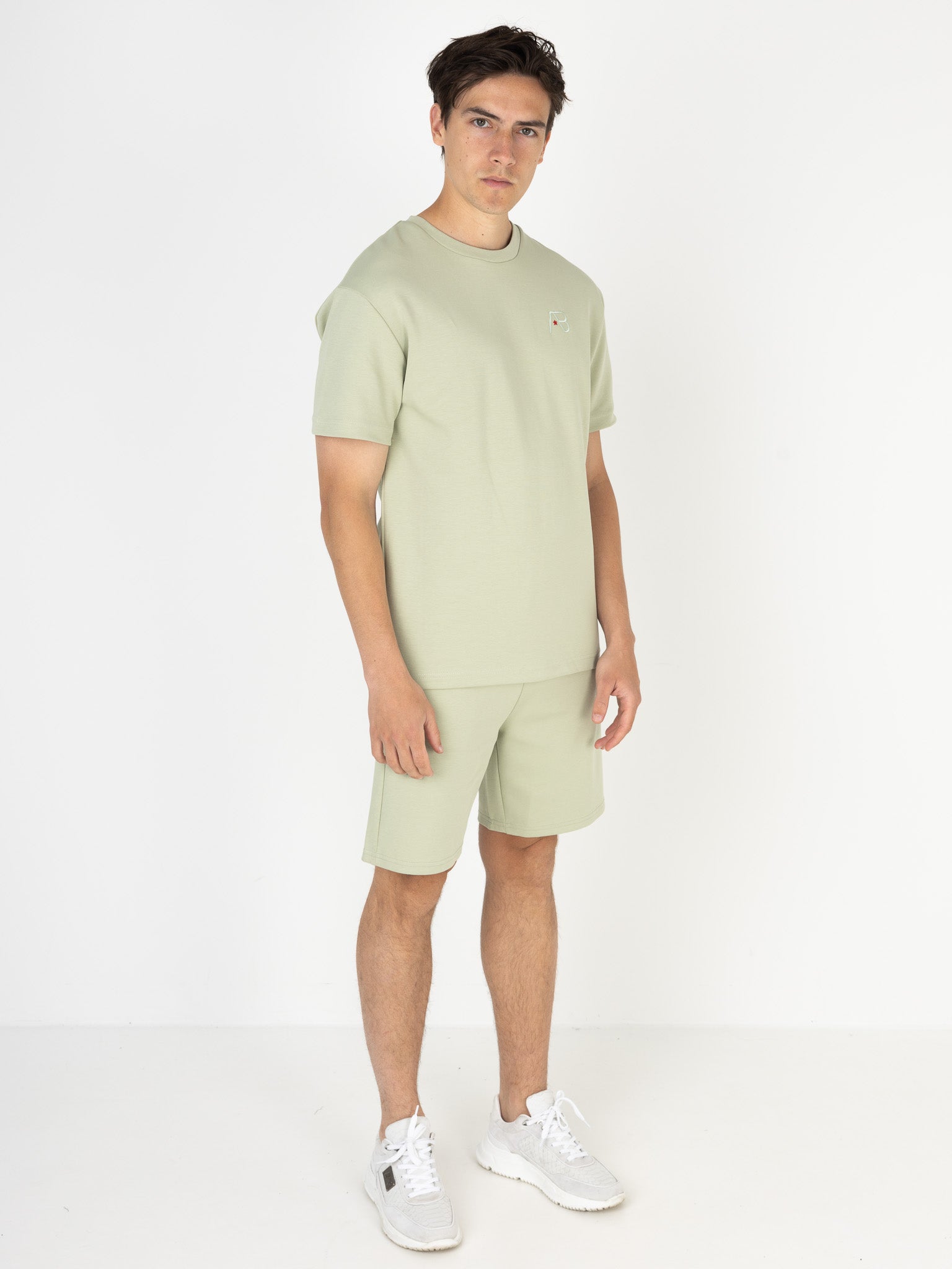 Basic Regular-Fit Tee | Sage Green