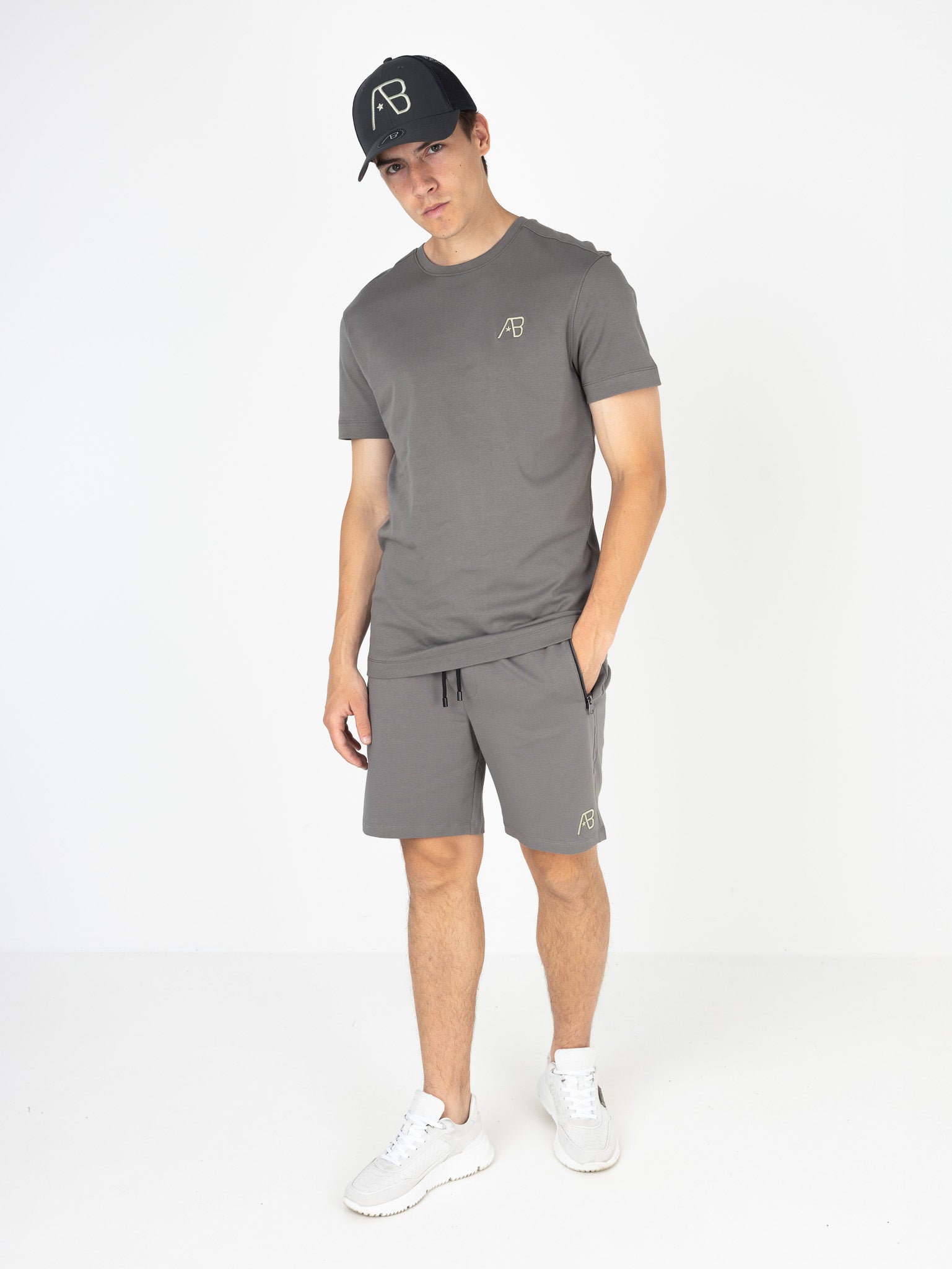Festival Tee | Charcoal / Sage