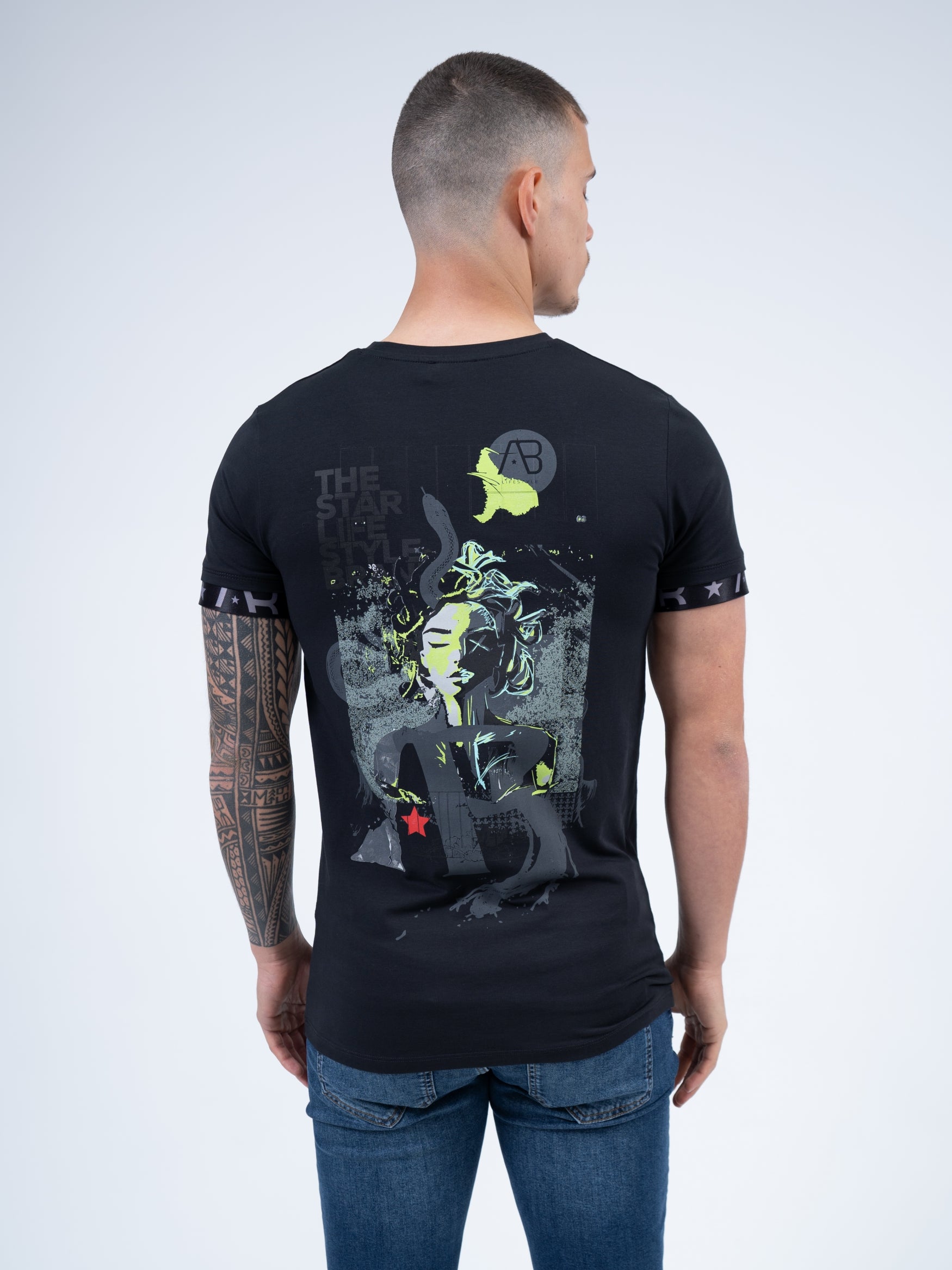 Medusa Tee | Jet Black