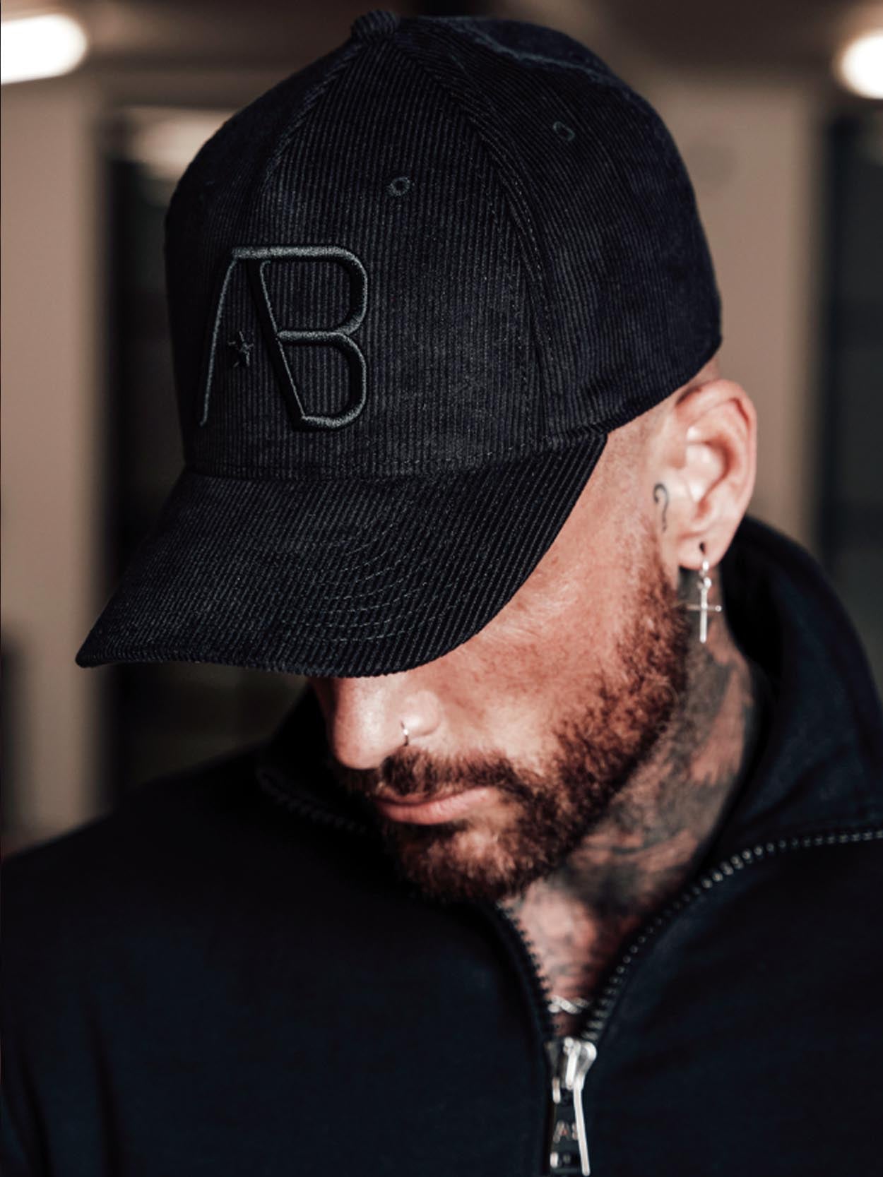 Corduroy Cap | Jet Black