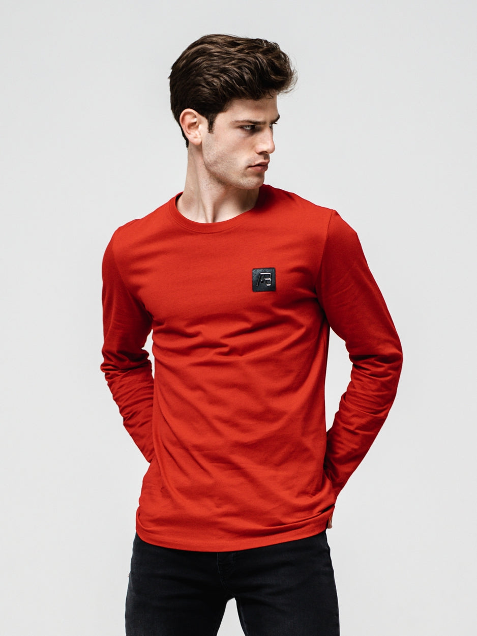 Longsleeve Tee | Red - AB Lifestyle