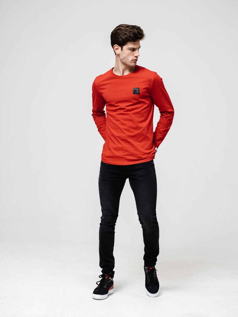 Longsleeve Tee | Red - AB Lifestyle