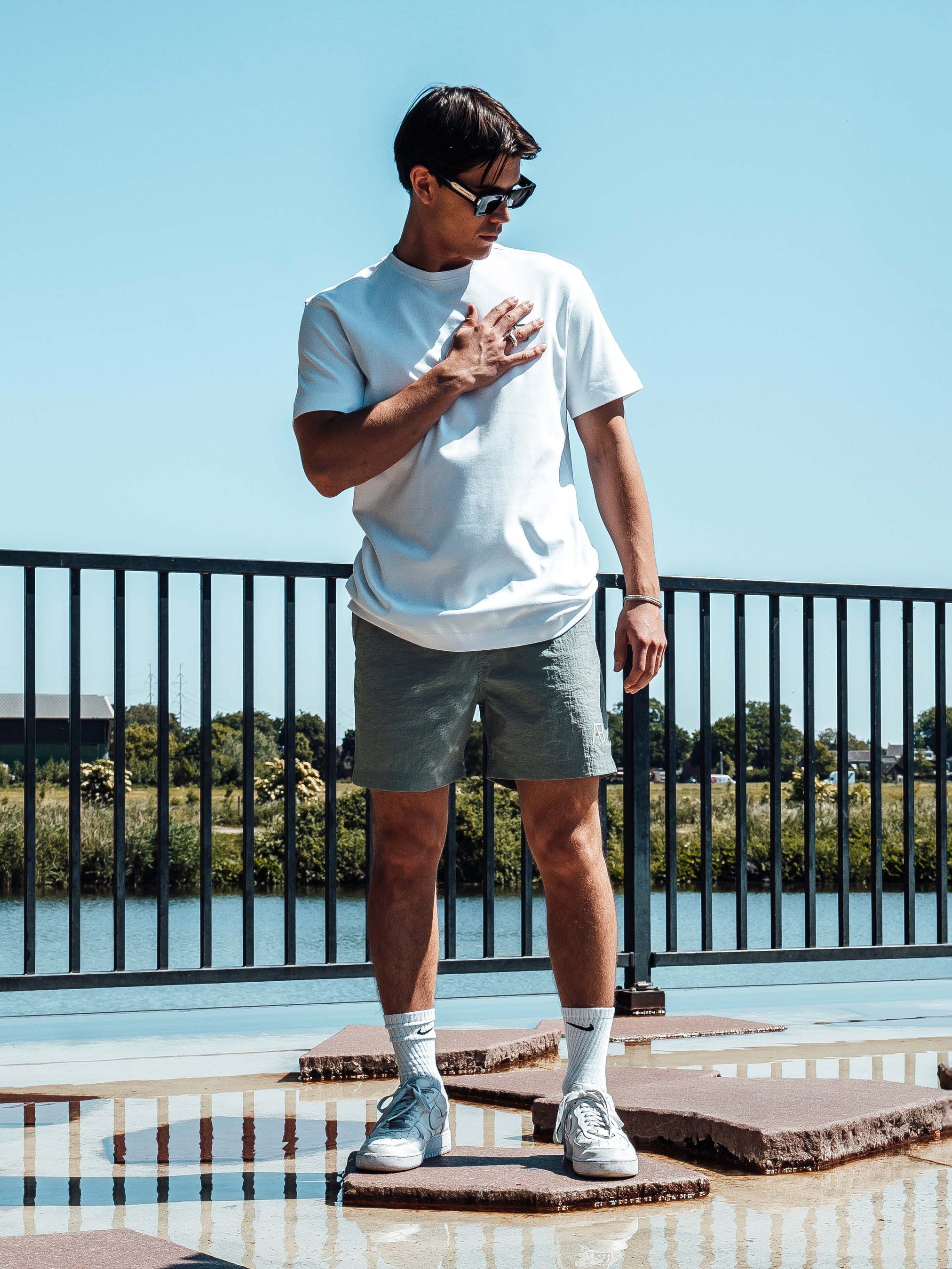 Swim Shorts (Ocean) | Desert Sage / Bright White