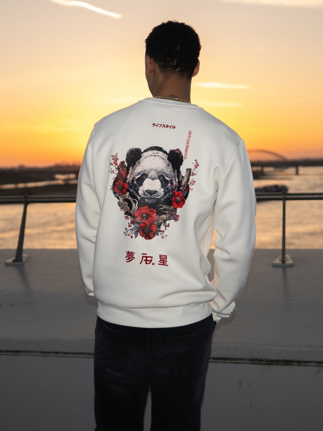 Ink  Crewneck (Panda) | White Swan