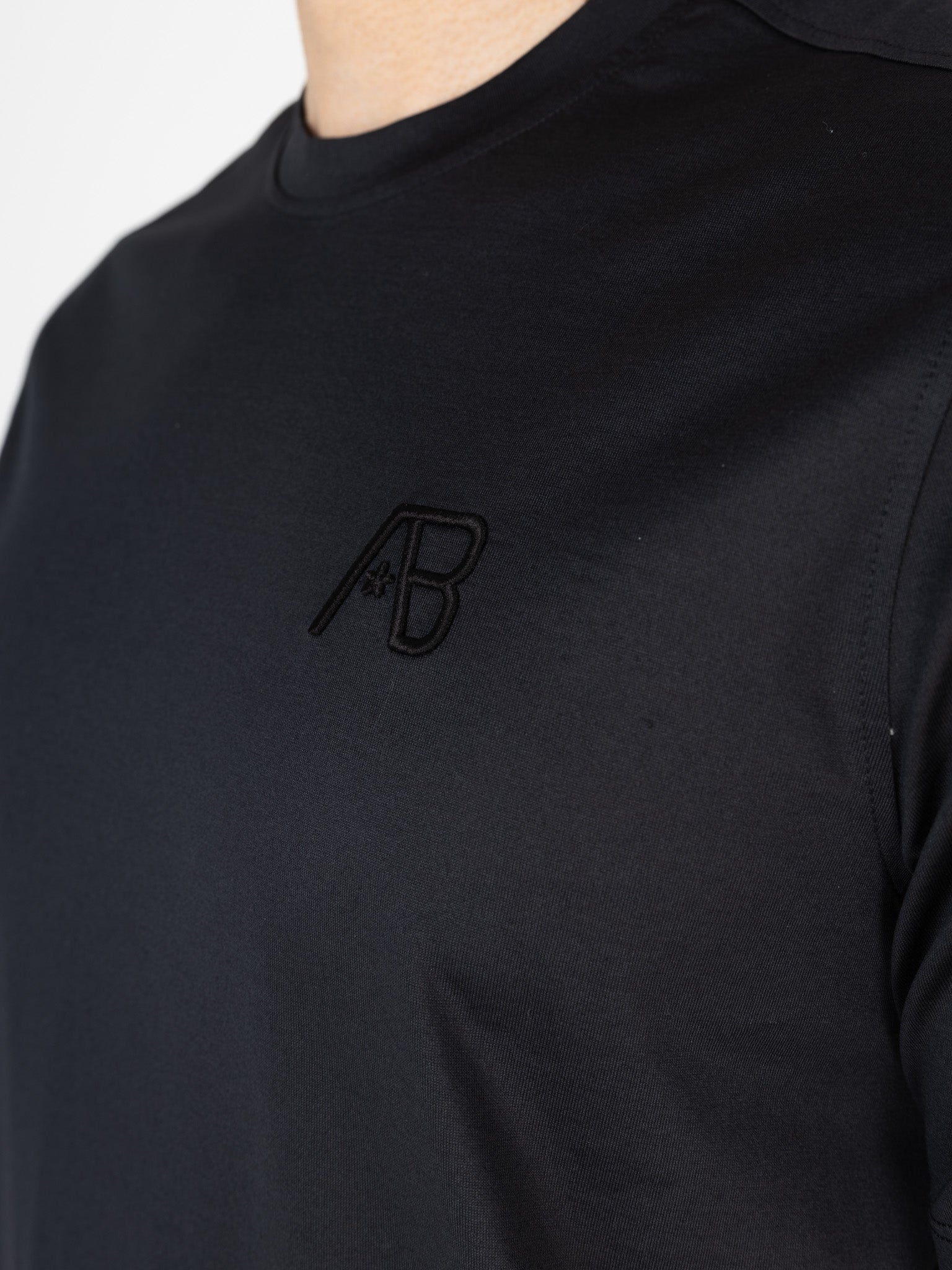 Premium Interlock Tee | Jet Black