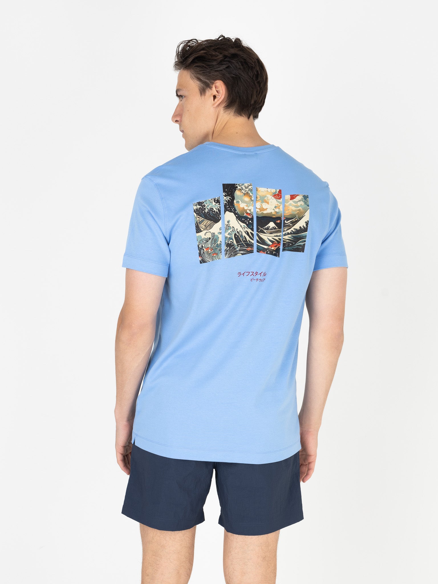 Ink Tee (Ocean) | Cornflower Blue / Navy