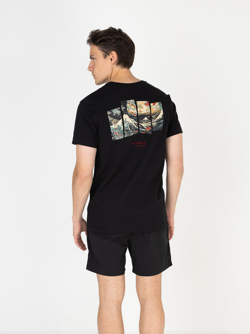 Swim Shorts (Ocean) | Jet Black / White Swan