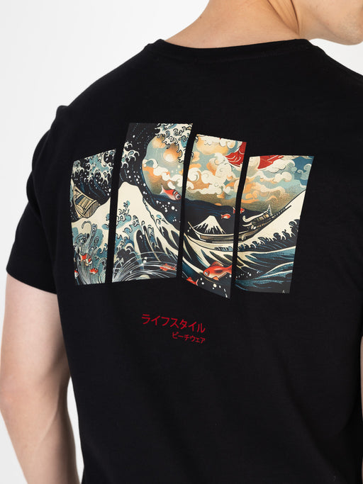 Ink Tee (Ocean) | White Swan / Jet Black