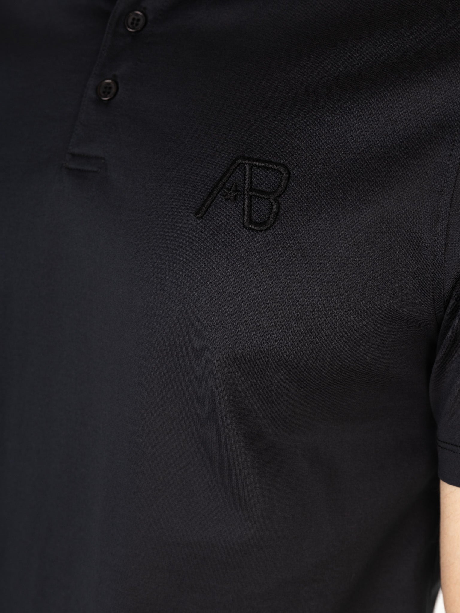 Premium Interlock Polo | Jet Black