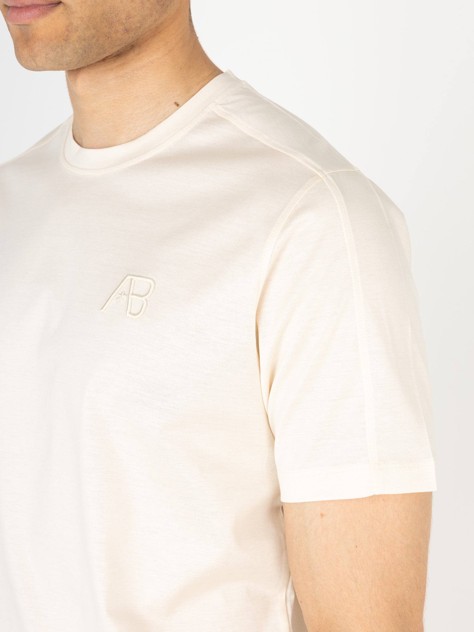 Premium Interlock Tee | White Swan