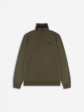 Diamond Half-Zip Sweater | Olive Night