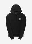 Slim-Fit Metal Hoodie | Jet Black