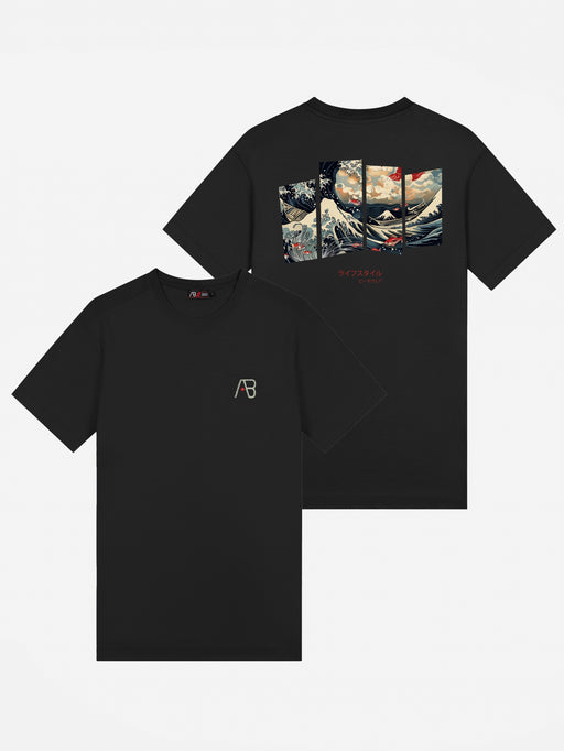 Ink Tee (Ocean) | White Swan / Jet Black