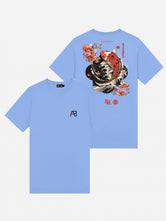 Ink Tee (Koi) | Cornflower Blue