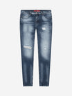 Slim-Fit Denim Jeans Paint | Dark Blue | Dark Blue