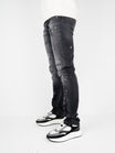 Slim-Fit Denim Jeans Paint | Dark Blue | Jet Black