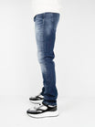 Slim-Fit Denim Jeans Paint | Dark Blue | Dark Blue