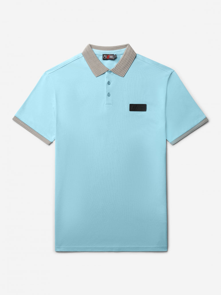 Regular Polo | Sky Blue / Grey