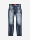 Slim-Fit Denim Jeans Paint | Dark Blue | Dark Blue